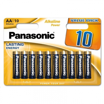 Baterie alkalická Panasonic ALKALINE POWER AA, LR06, blistr 10ks