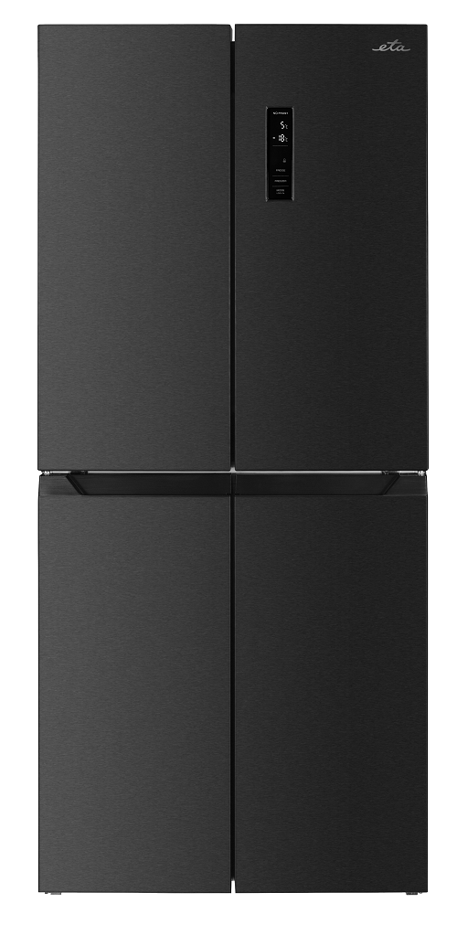 Amerikietiškas šaldytuvas ETA 139090015DN, juodas/nerūdijantis plienas