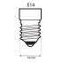 Žárovka LED ETA RETRO LEDka svíčka, 4W, E14, teplá bílá průhledná