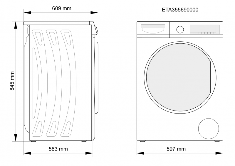 Sušička prádla ETA 355690000 bílá