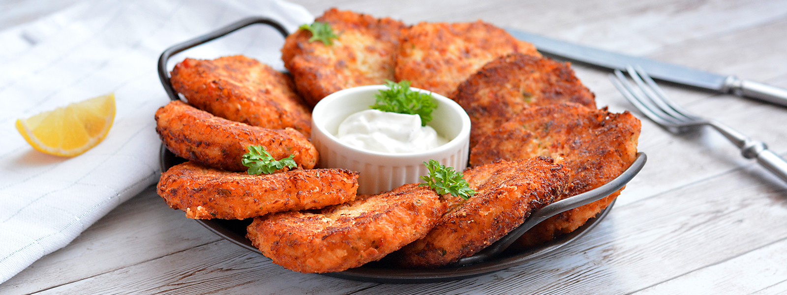 Květákovo-sýrové placičky