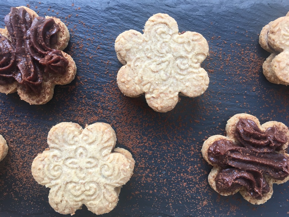 Sušenky s kaštanovým krémem